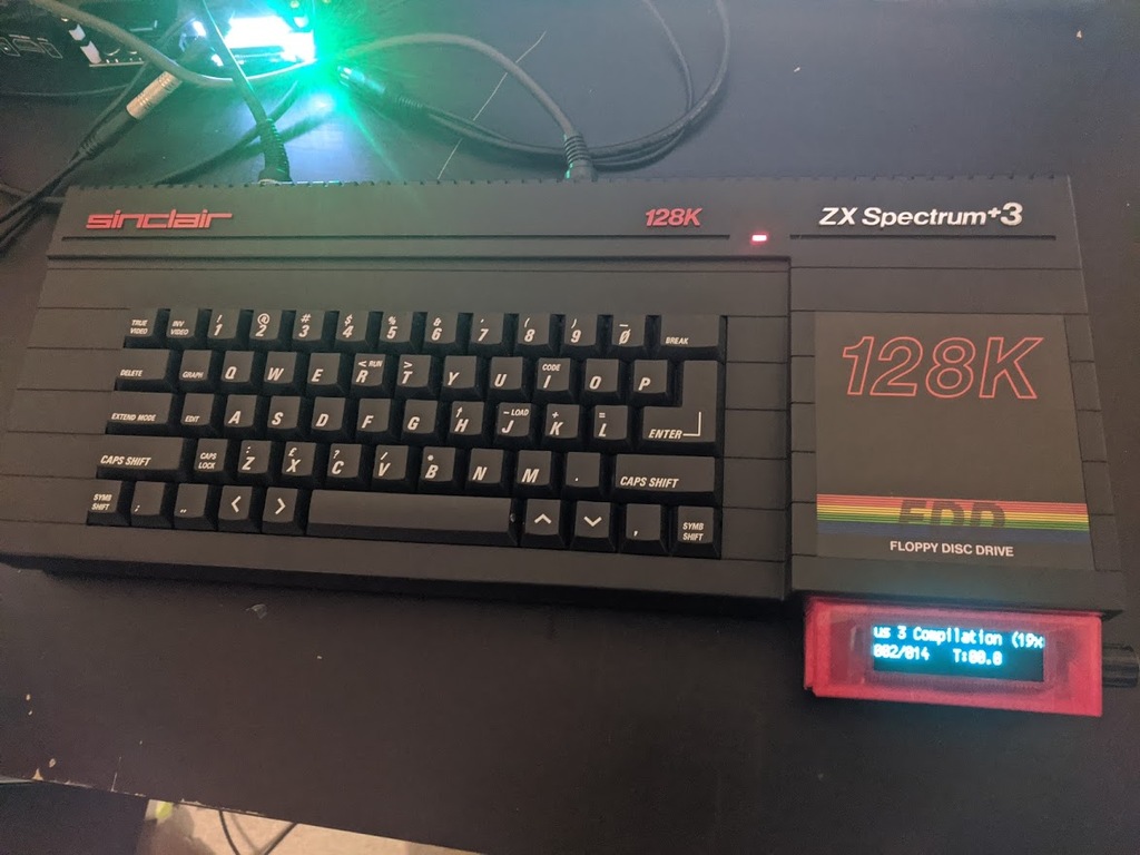 Sinclair Spectrum 3 +3 Gotek drive with Large display