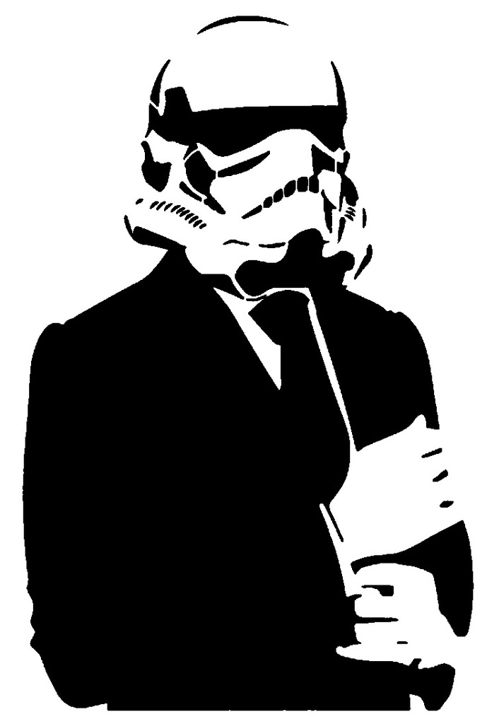 Storm Trooper stencil 6