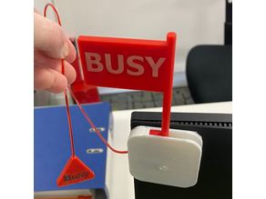 Office Status Busy Flag 3D model