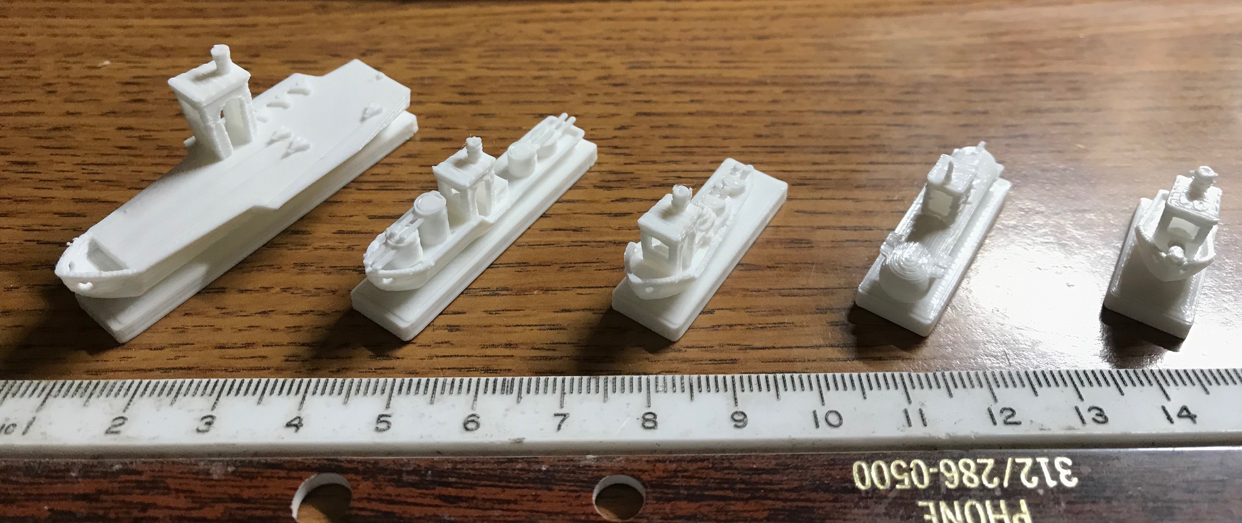 Benchy Battleship Game Fleet