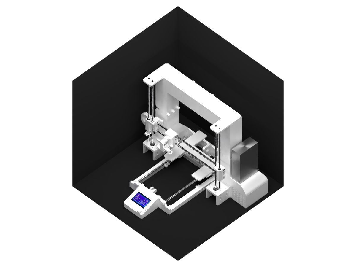 Reppy - self-replicating 3D printer made in Blender!