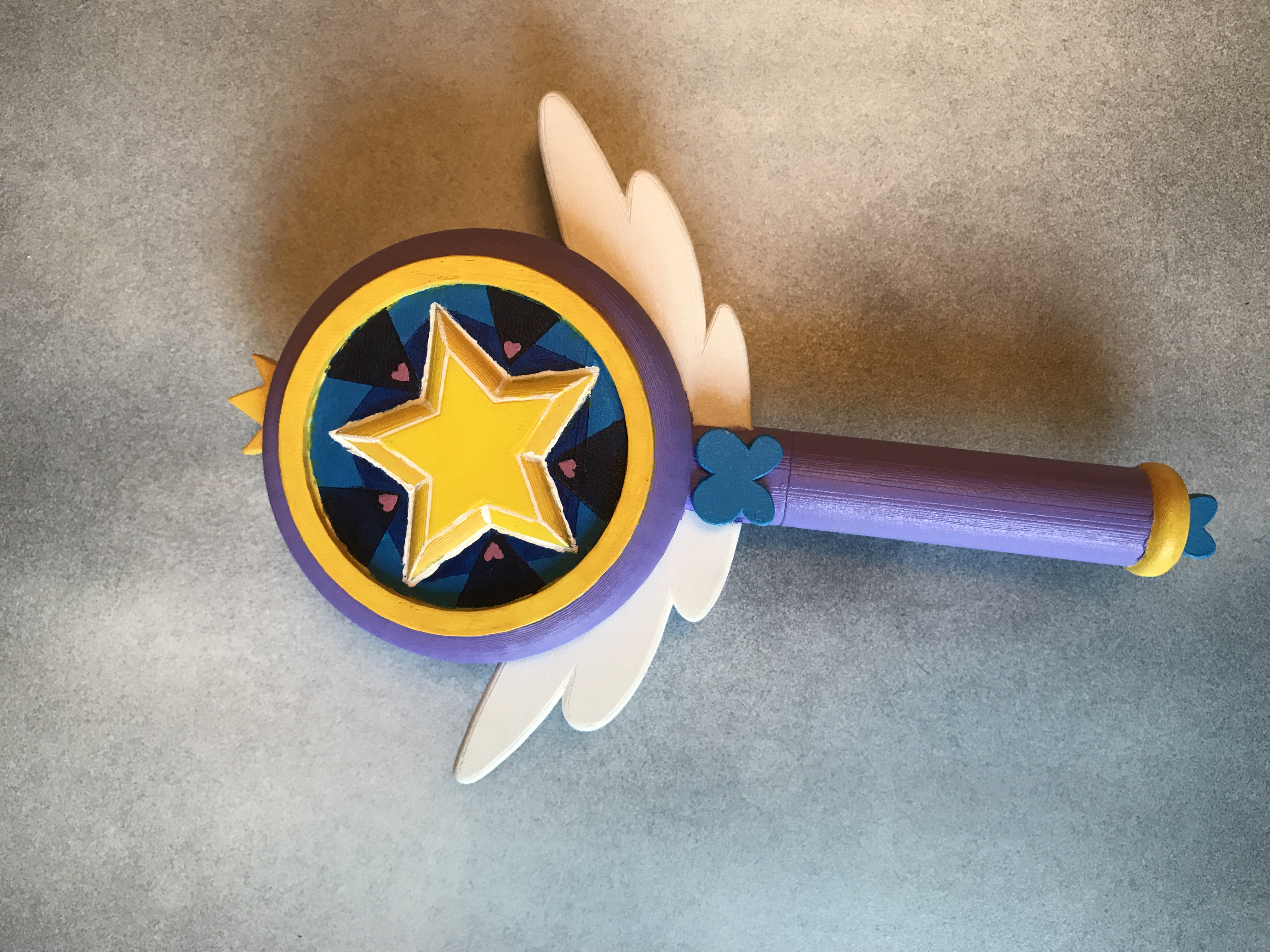 Star Butterfly Wand (Remix for small Printers)