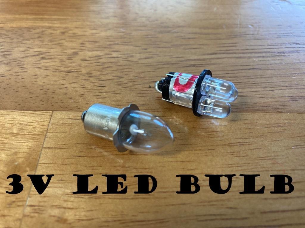 3V LED Flashlight Bulb