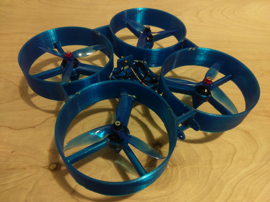 210 FPV quadcopter ducted X frame V3.4.3 with stack equipment 5 inch props 2 stack sizes landing gear