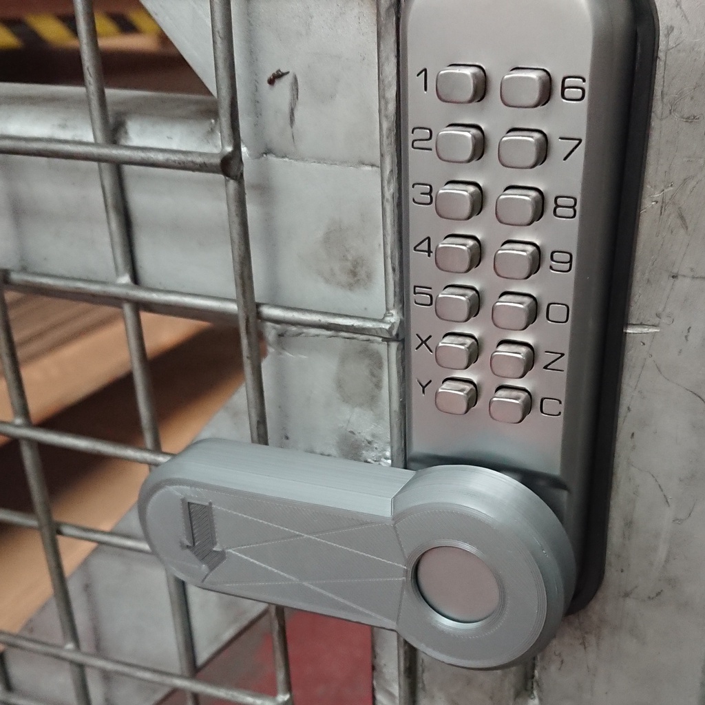 Code lock handle (Outside)