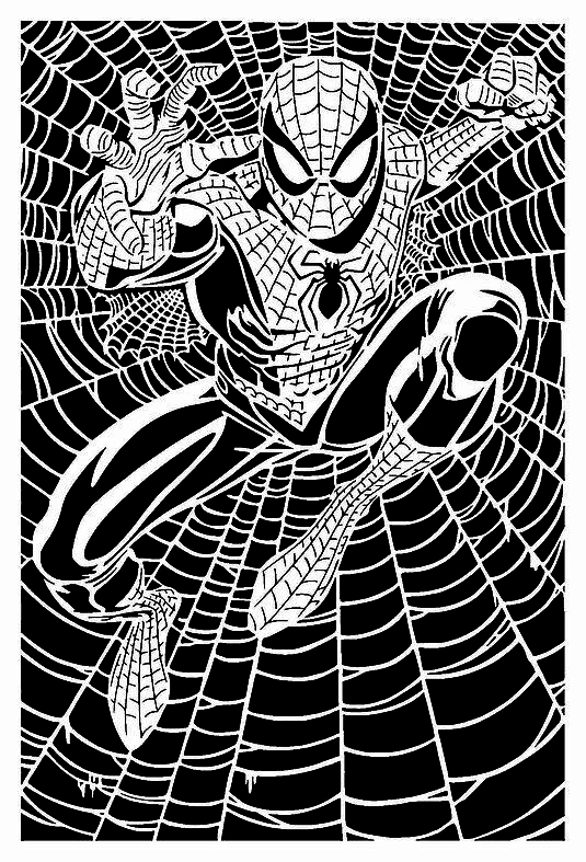 Spiderman stencil 14