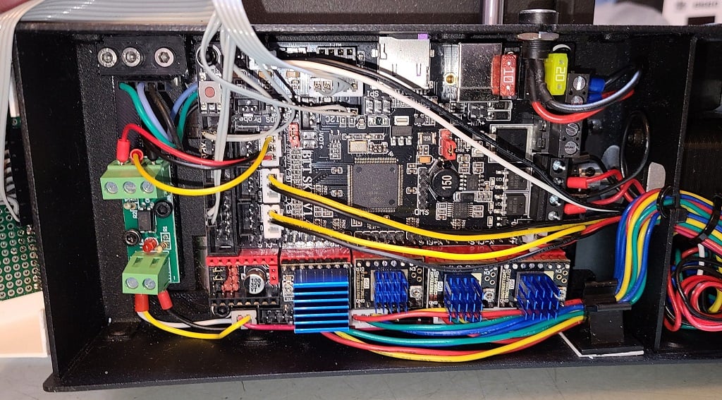 Printrbot Simple Metal SKR SGEN_L adapter with exposed sd, relocated usb