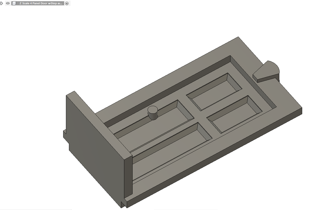 Three Z Scale doors for card models