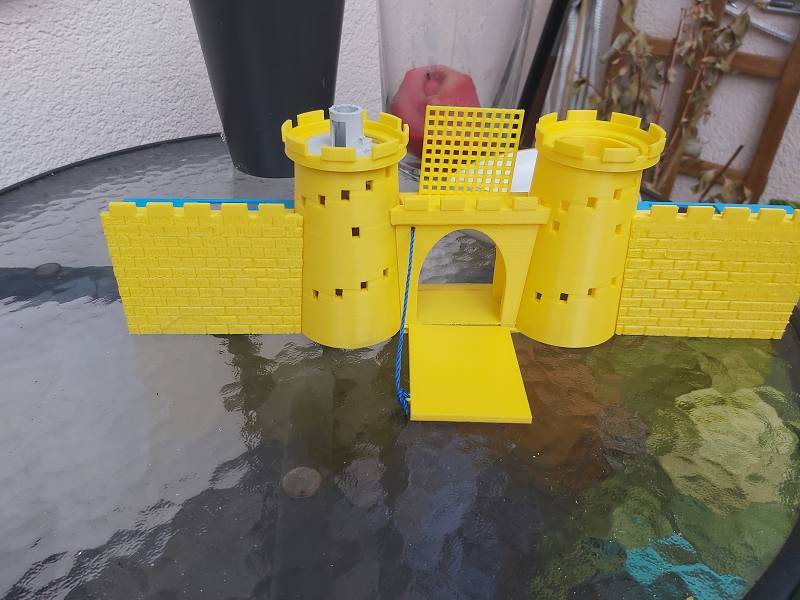 Toys for boys - Castle gate + stone walls - OpenScad CSV