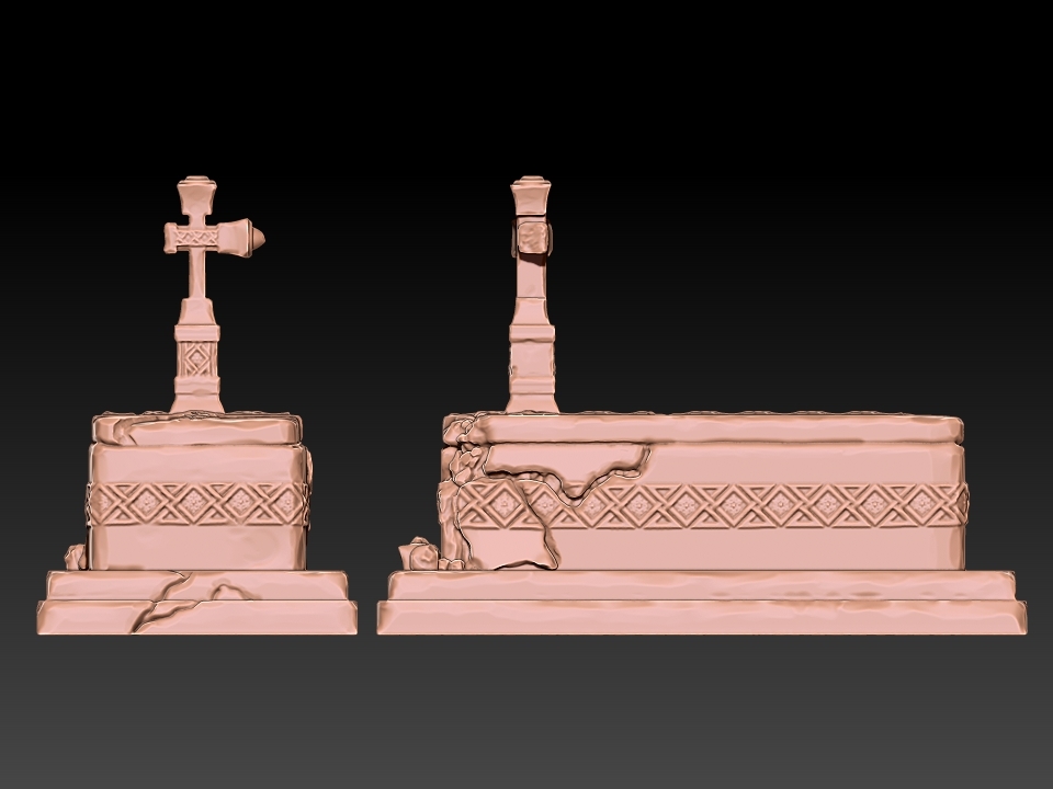 Tomb for 28mm tabletop gaming like dnd pathfinder