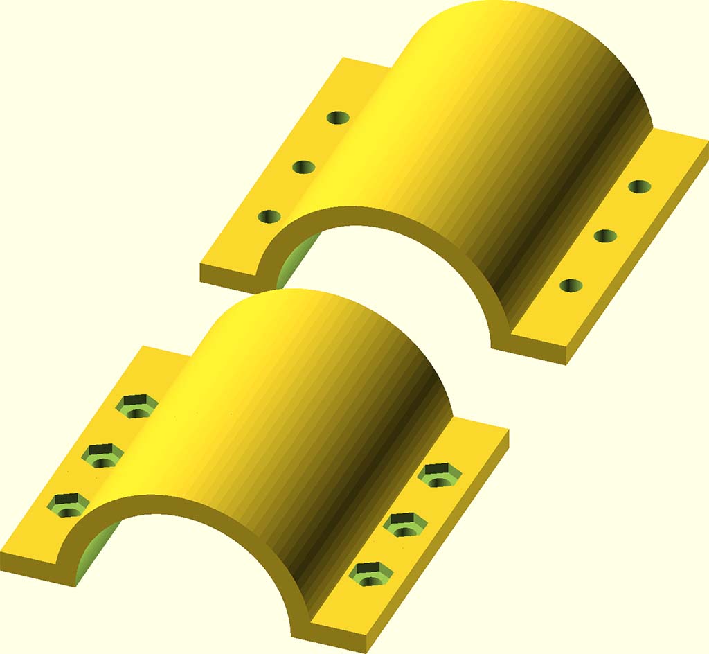Improved Parametric Clamp/Shell/Connector