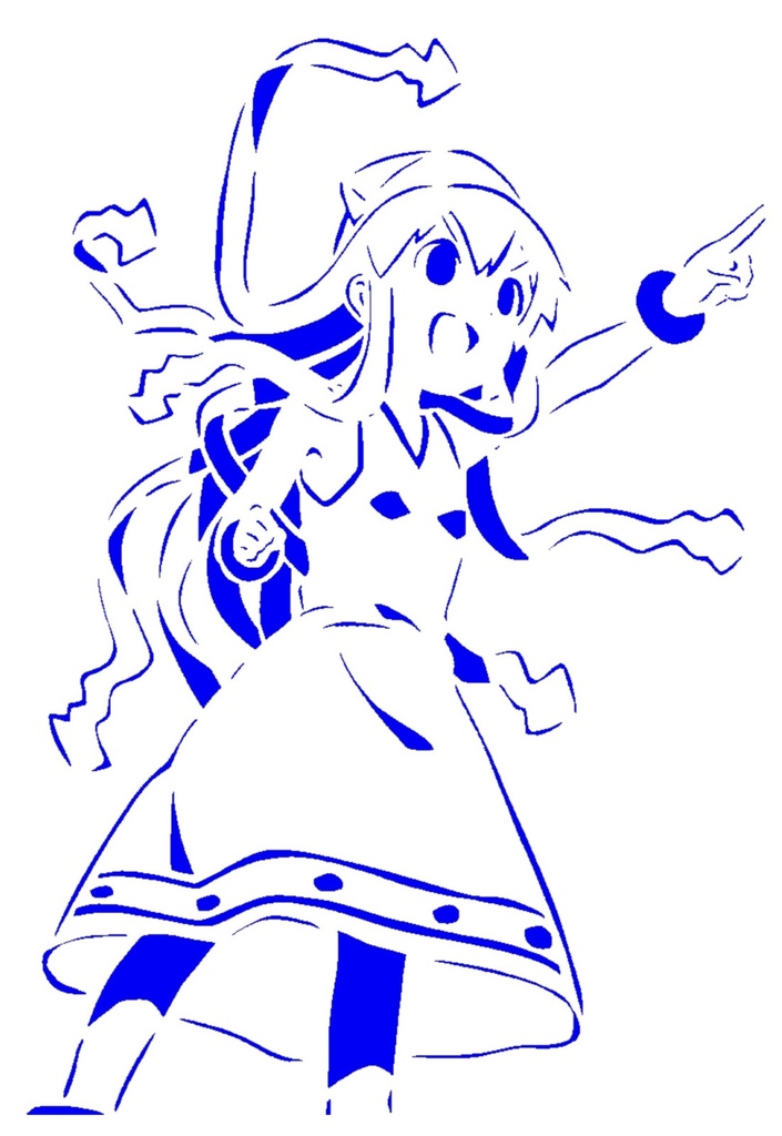 Squid Girl stencil 2