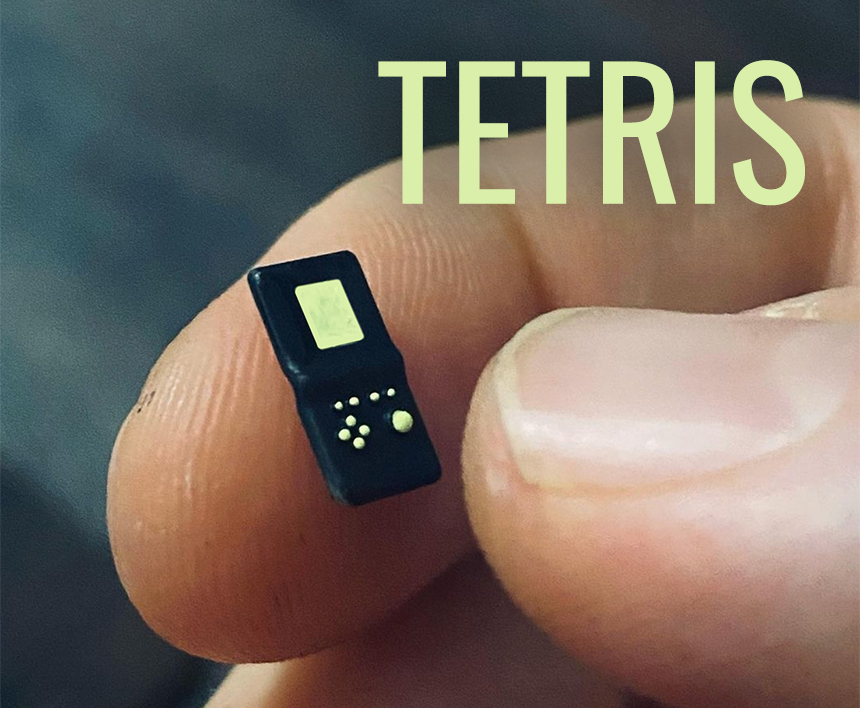 Tetris classic portable game