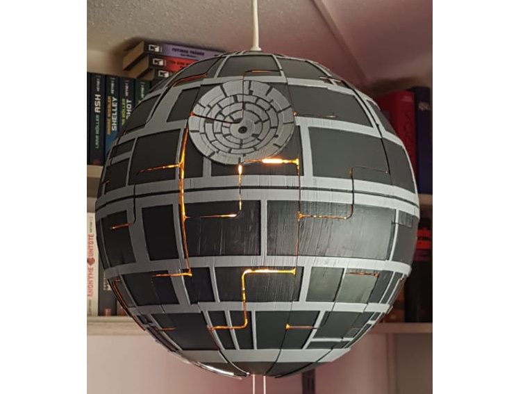 Makes Of Death Star For Ikea Lamp Ps 14 By Heavymetalguy Thingiverse