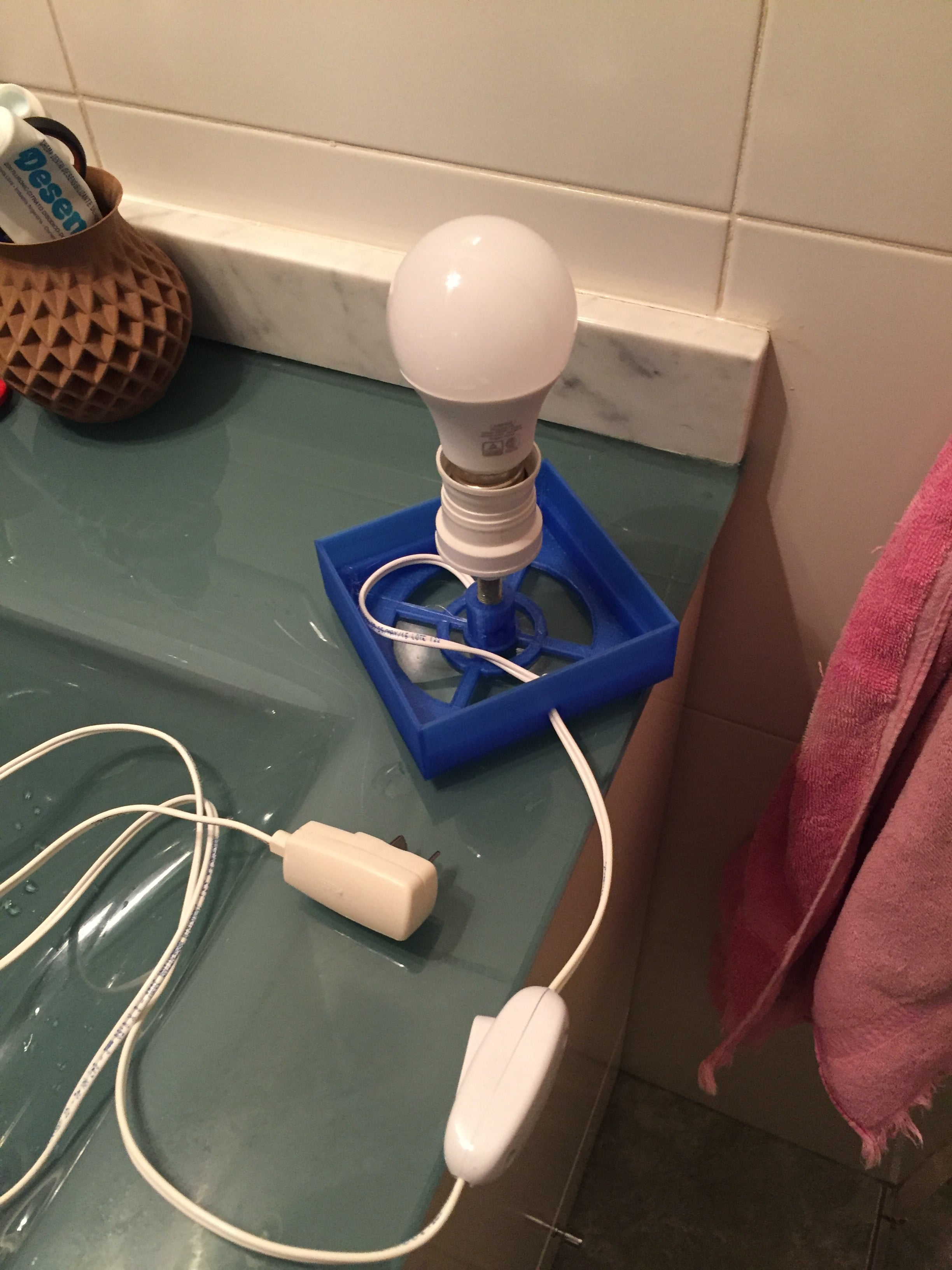 Simple BASE for Crinkle Lamp