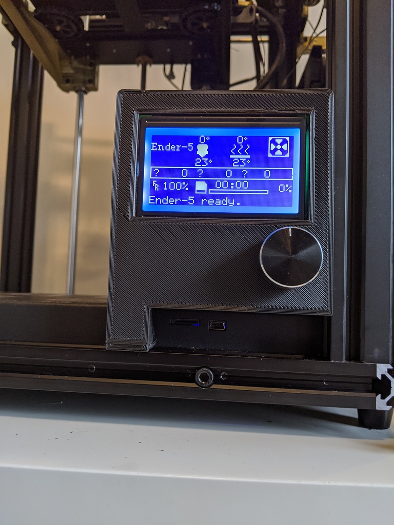Ender 5 LCD relocate mounting bracket