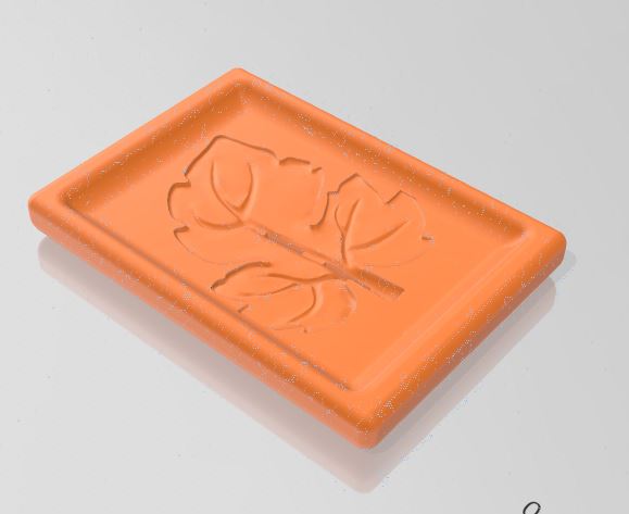 Soap Dish Leaf Imprint