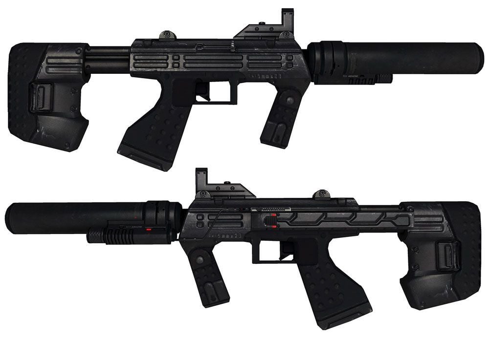 M7 SMG (Halo 3) and M7S Supressed SMG (Halo 3: ODST) Credit: Brian Westgate: 