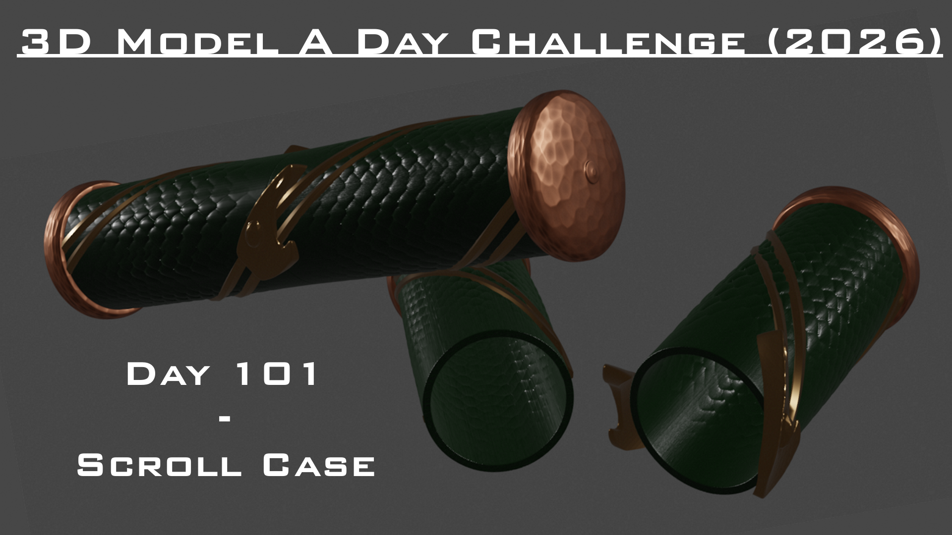 Model A Day Challenge - Day 101 - Scroll Case