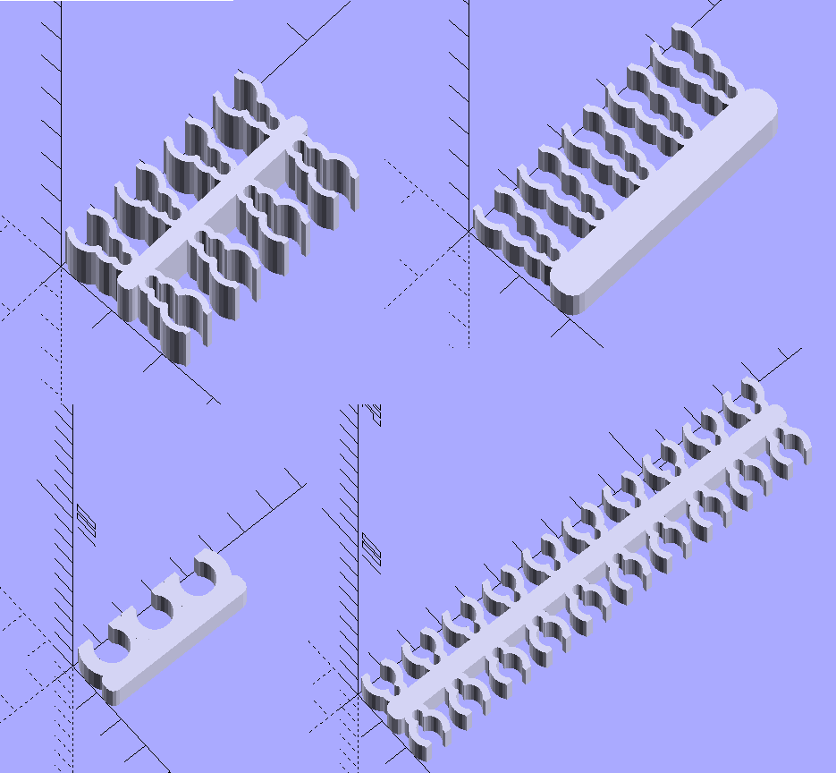 Customizable Cable Comb