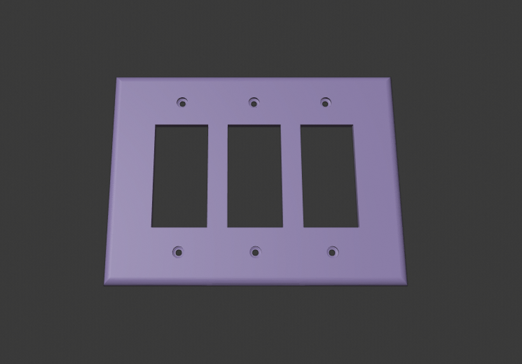Triple Light Switch Cover