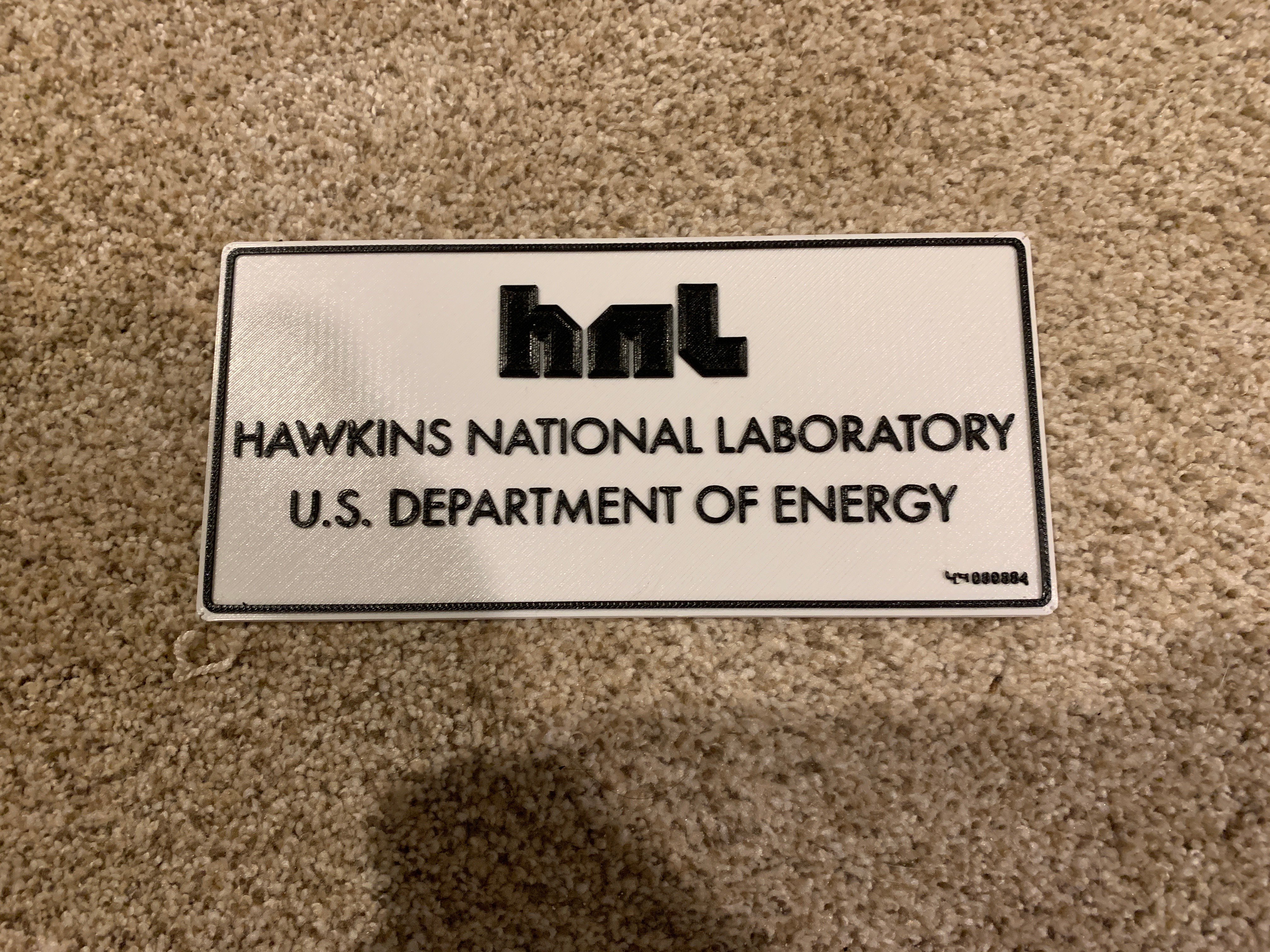 Makes Of Hawkins National Laboratory Gate Sign By Itguy1138 Thingiverse