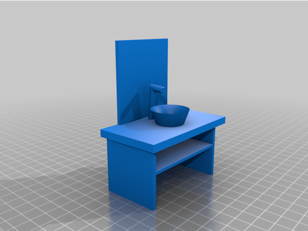 FICHIER pour imprimante 3D : salle de bain Featured_preview_Meuble_vasque_v1