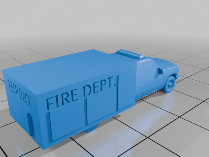 N scale brush fire engine