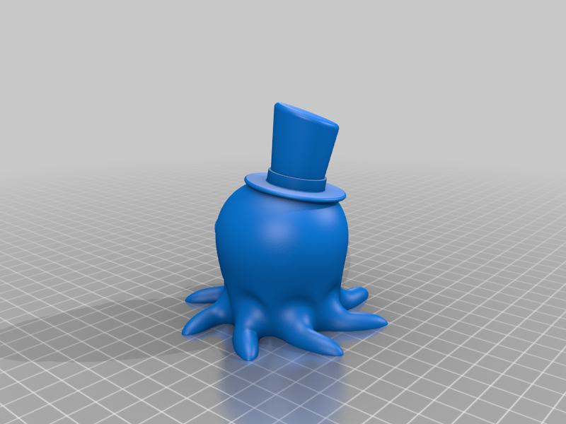 Cute Octo With Top Hat