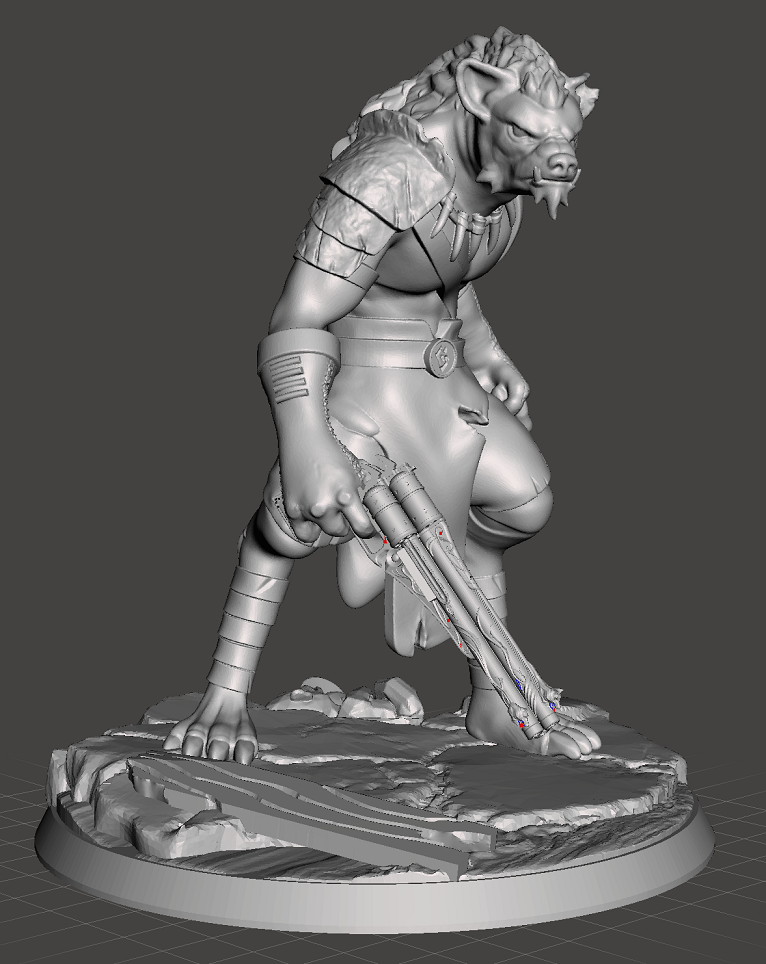 Skooks - Gnoll DnD Miniture