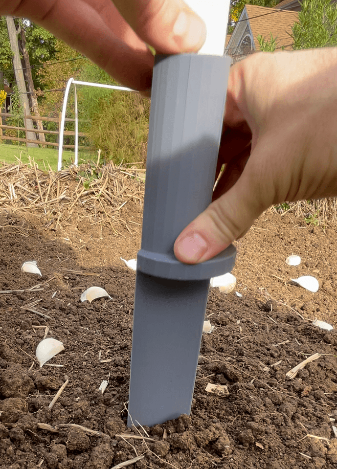 Garlic Push-Planter