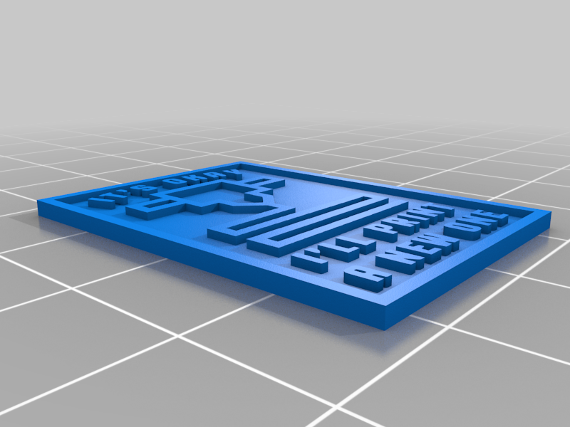 badge with 3D printer  motive