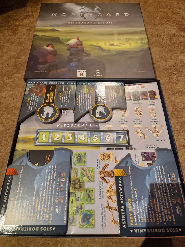Custom Northgard Board Game Insert with 3D Resources 