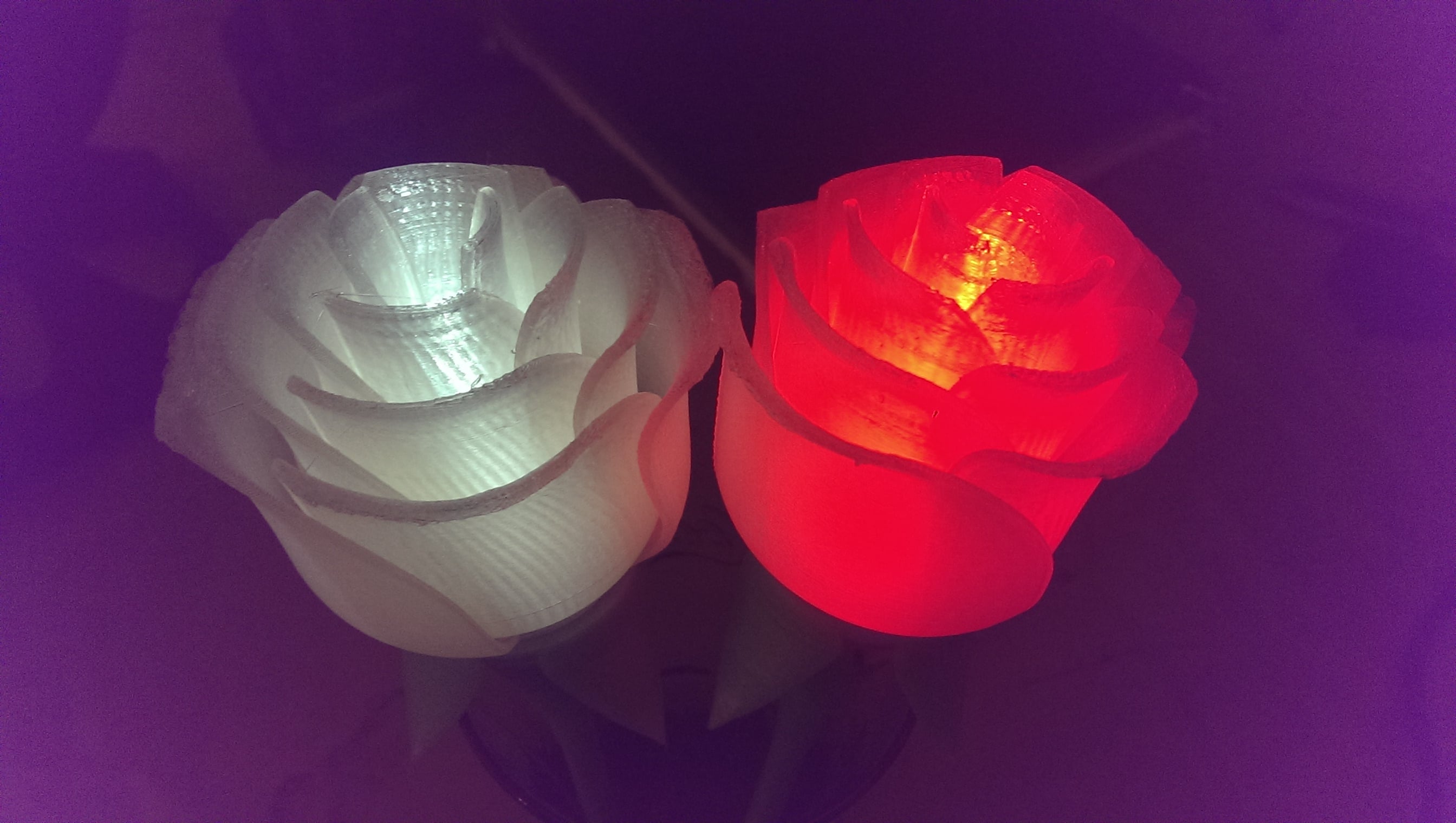 Light-up Rose with Stem (pluggable)