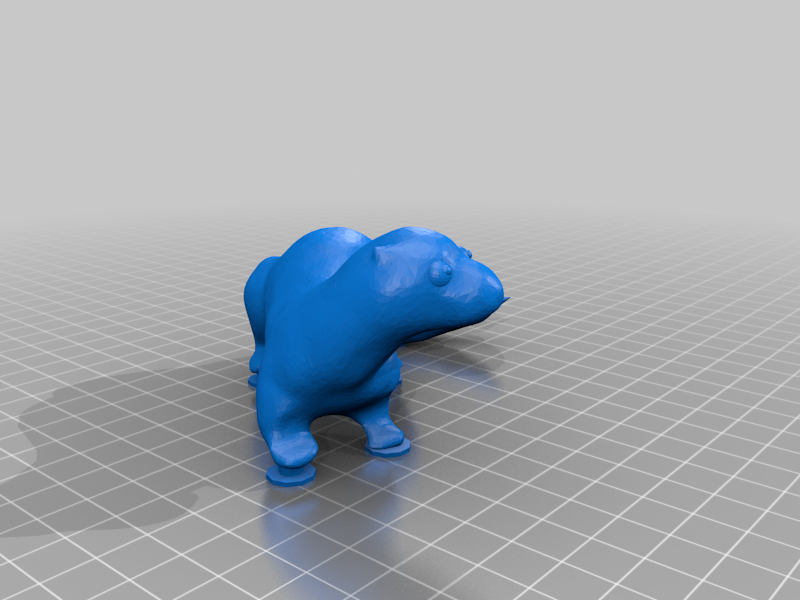 otter with stand to support print