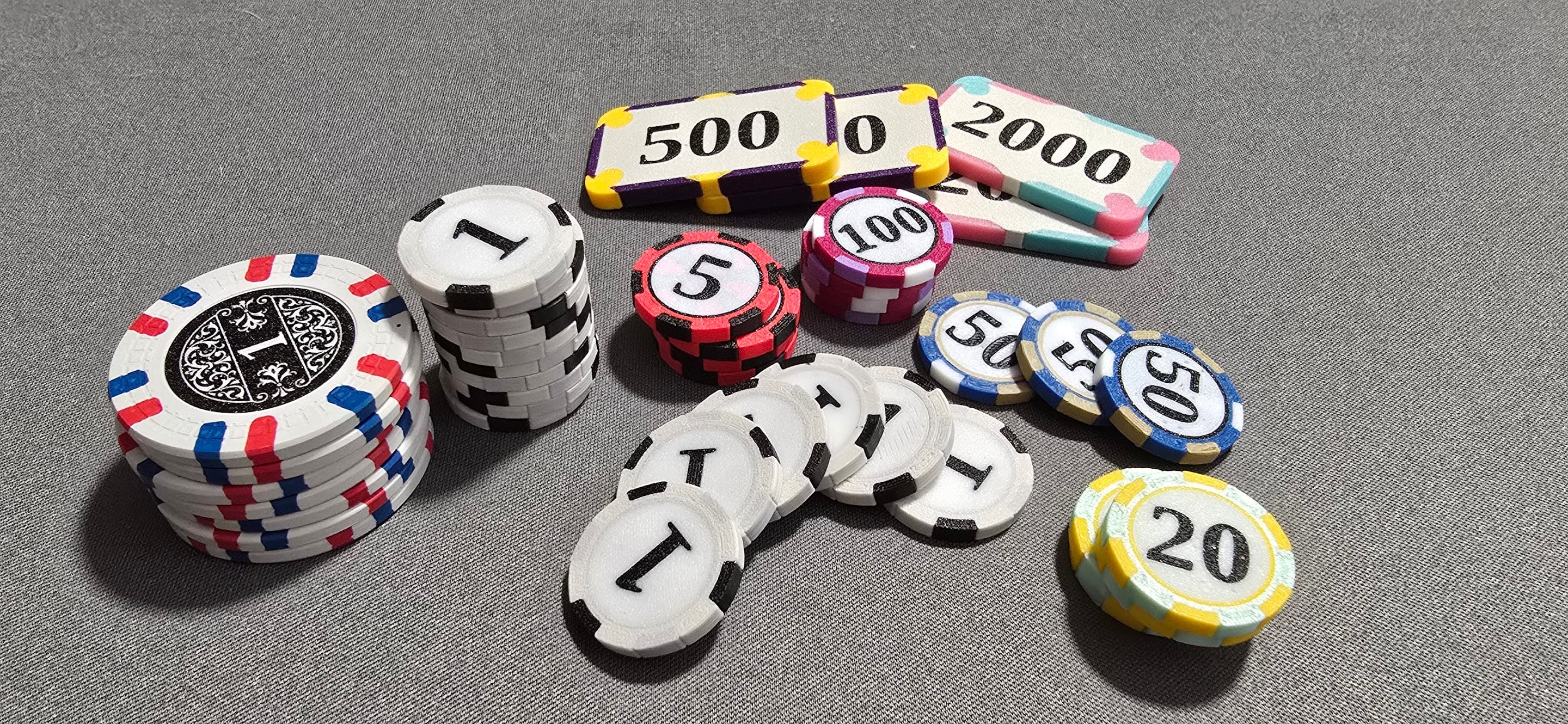 Mini Poker Chip Set with Tray
