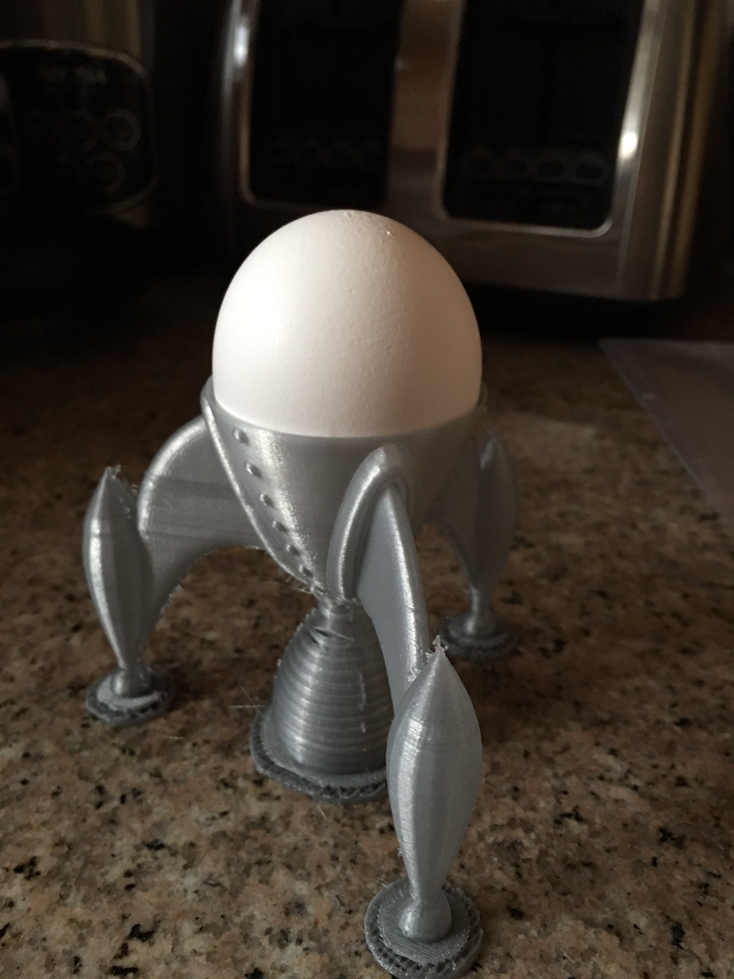 50's rocket eggcup