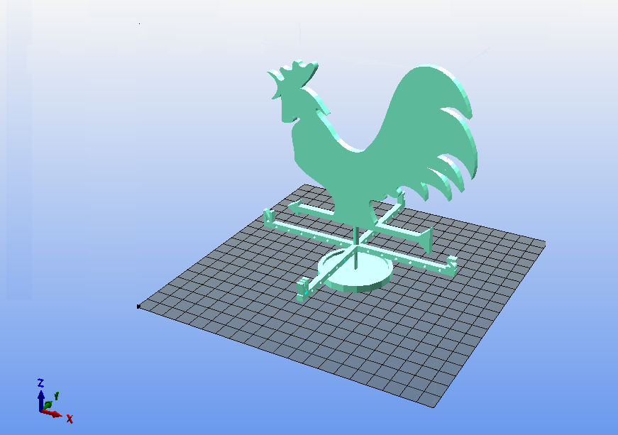 Rooster wind indicator