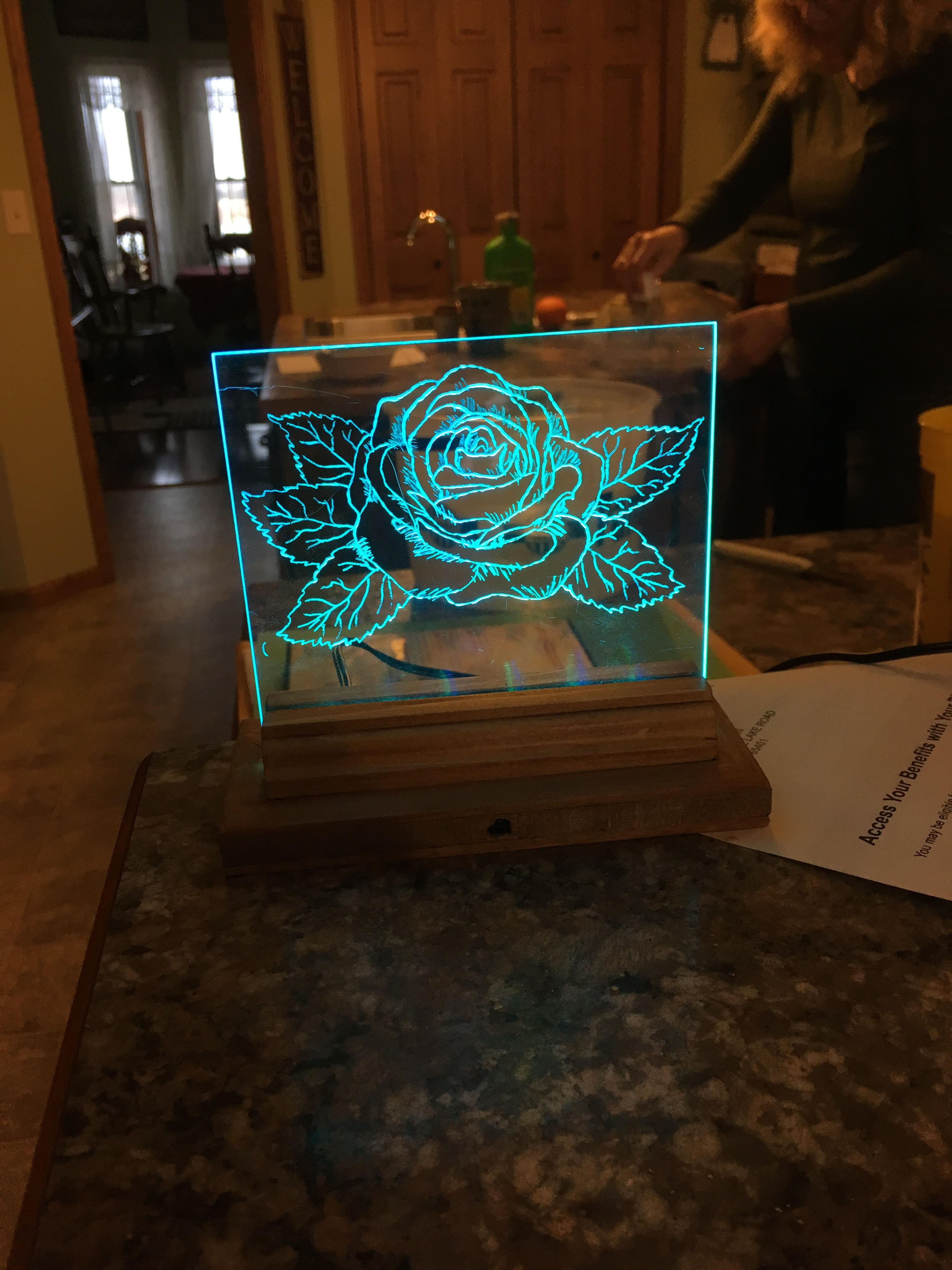 Acrylic LED Sign Base