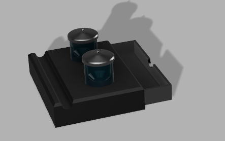 Inkwell and Base With Drawer