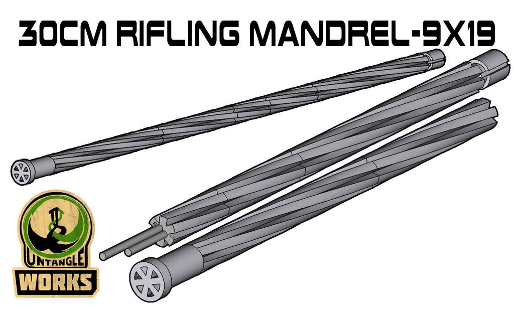 ECM (v1) 30cm Rifling Mandrel-9x19