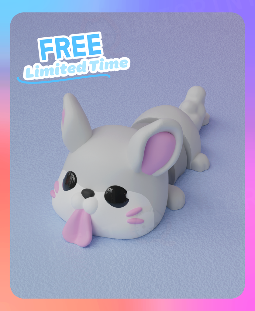 Flexi Chinchilla Keychain (Single Color)