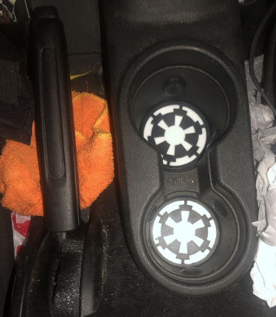 Jeep Wrangler JK Star Wars Imperial Cog Cup Holder Coasters