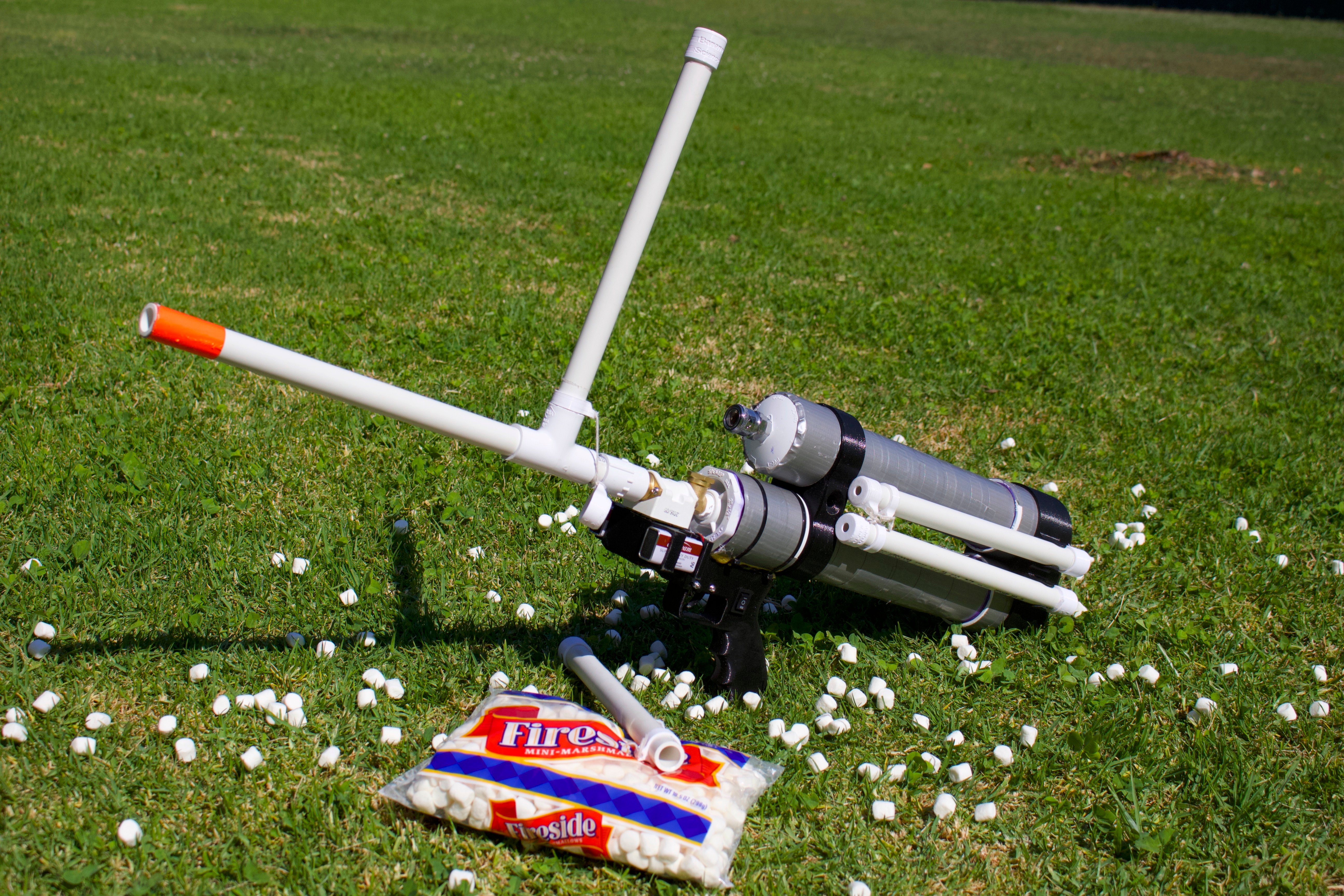 Full/Semi Auto Mini Marshmallow Gun - Compressed Air - 1 Week Classroom Project