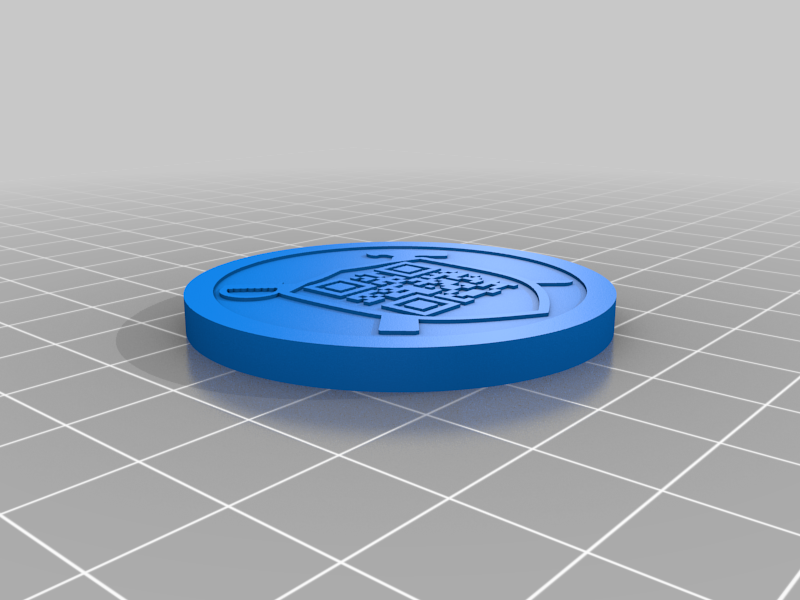 Small Copper Coin 2020 with QR code