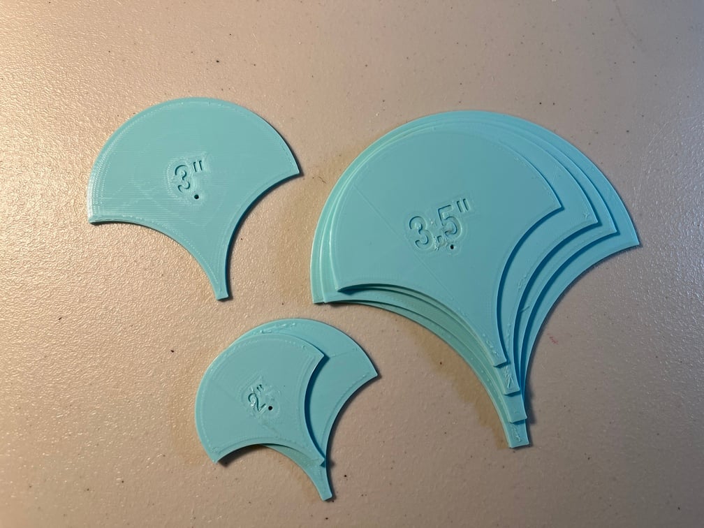 Clamshell Template/Stencil for Quilting or Art