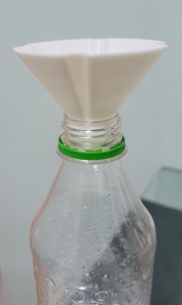 funnel modified for 500ml Sprite bottle