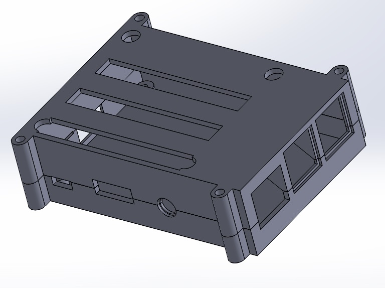 Housing for Raspberry Pi B 2 with Triple GPIO Multiplexing Expansion Board