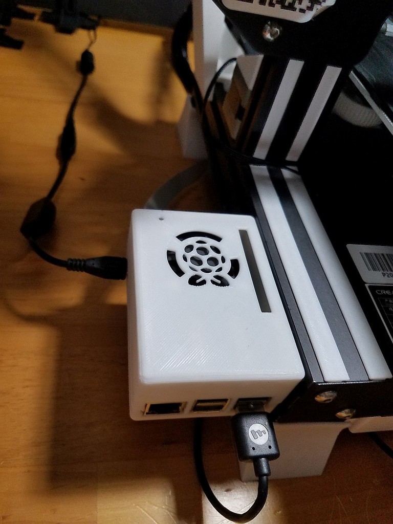RaspberryPi 3 case, no screws Extrusion Mount w/40mm Fan