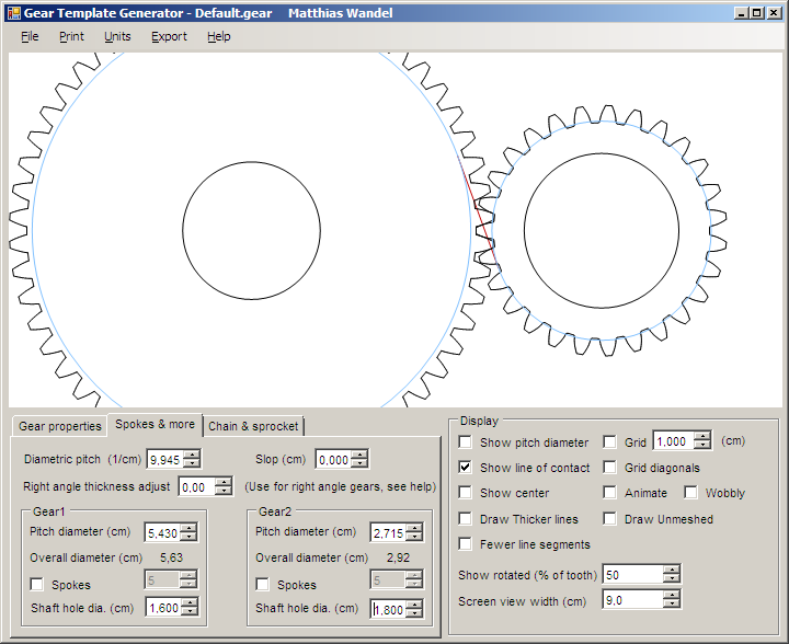 gear template generator for sketchup